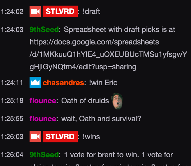 Chat room with bot responding